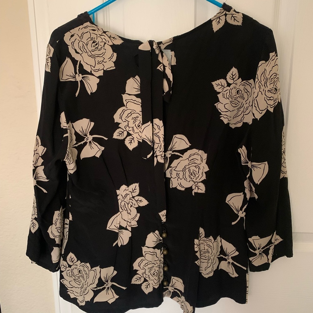 Tracy Reese Anthropologie top blouse floral